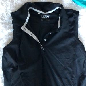 Adidas sleeveless tennis golf polo